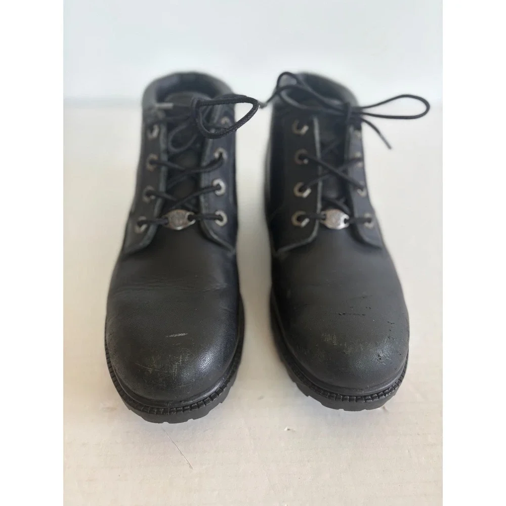 Timberland Nellie Waterproof Leather 90's Chukka Boots dark academia Black 7.5